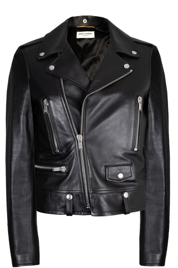 SAINT LAURENT Jacket Leather Black