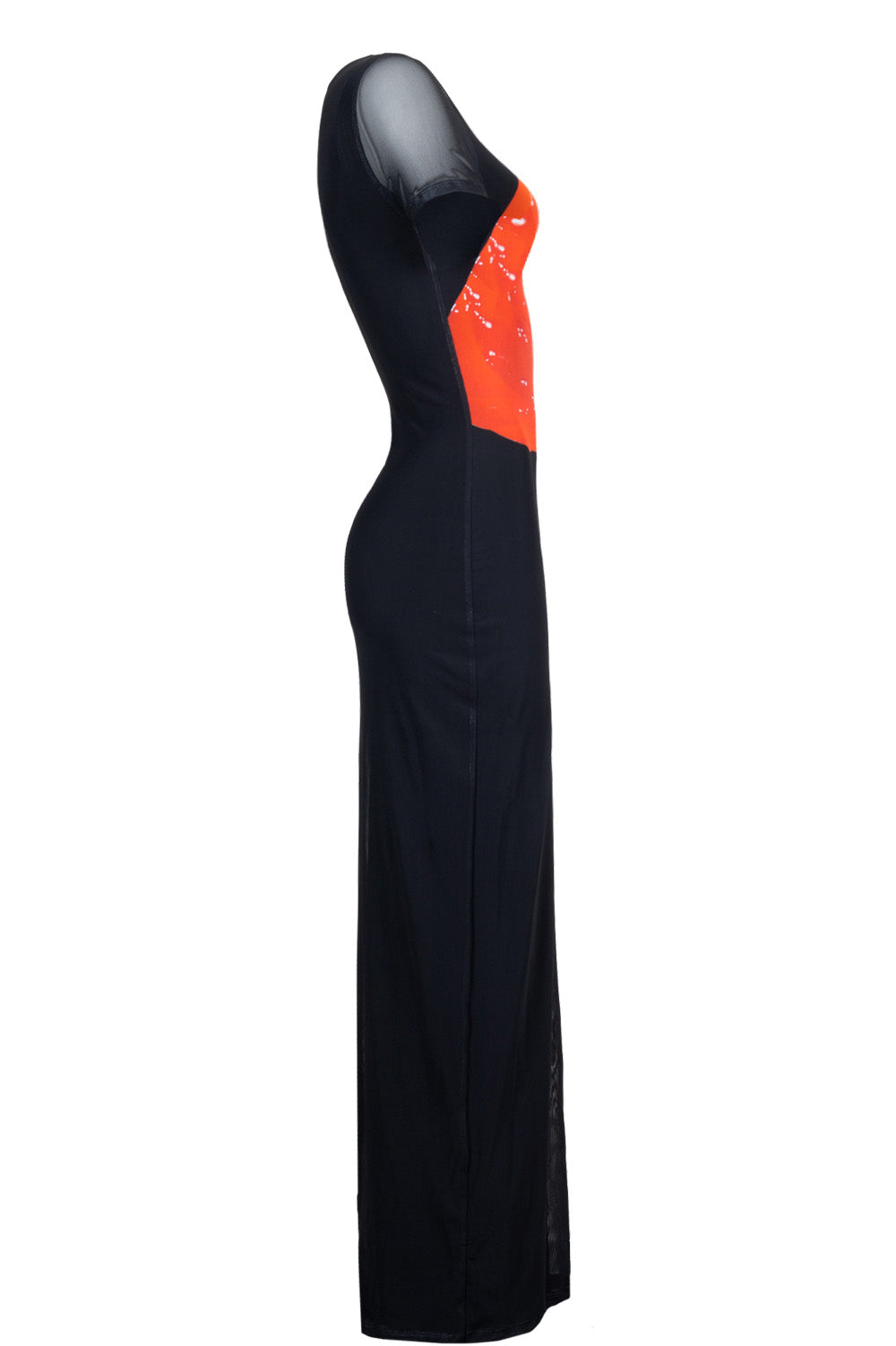 LOEWE Anthurium Dress Black Red