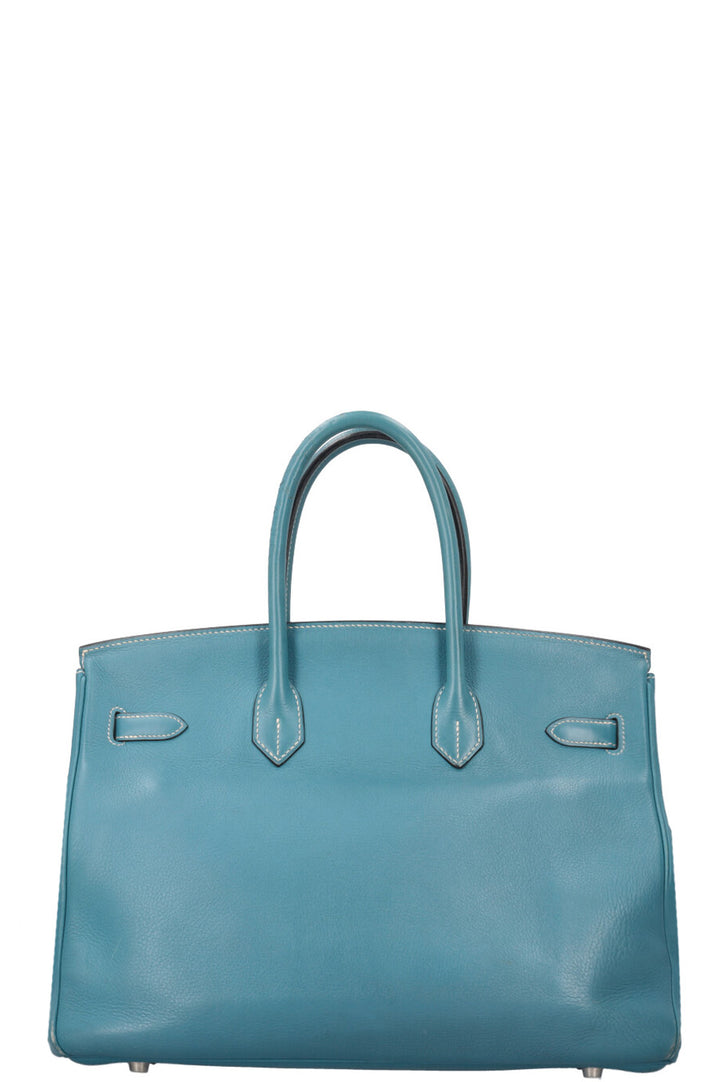 HERMÈS Birkin 35 Bleu Jean Clemence