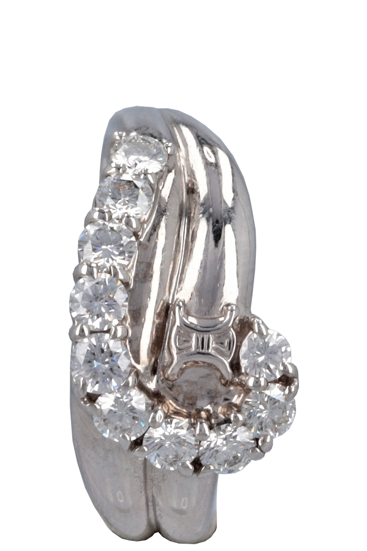 CELINE Macadam Design Triomphe Diamond Ring