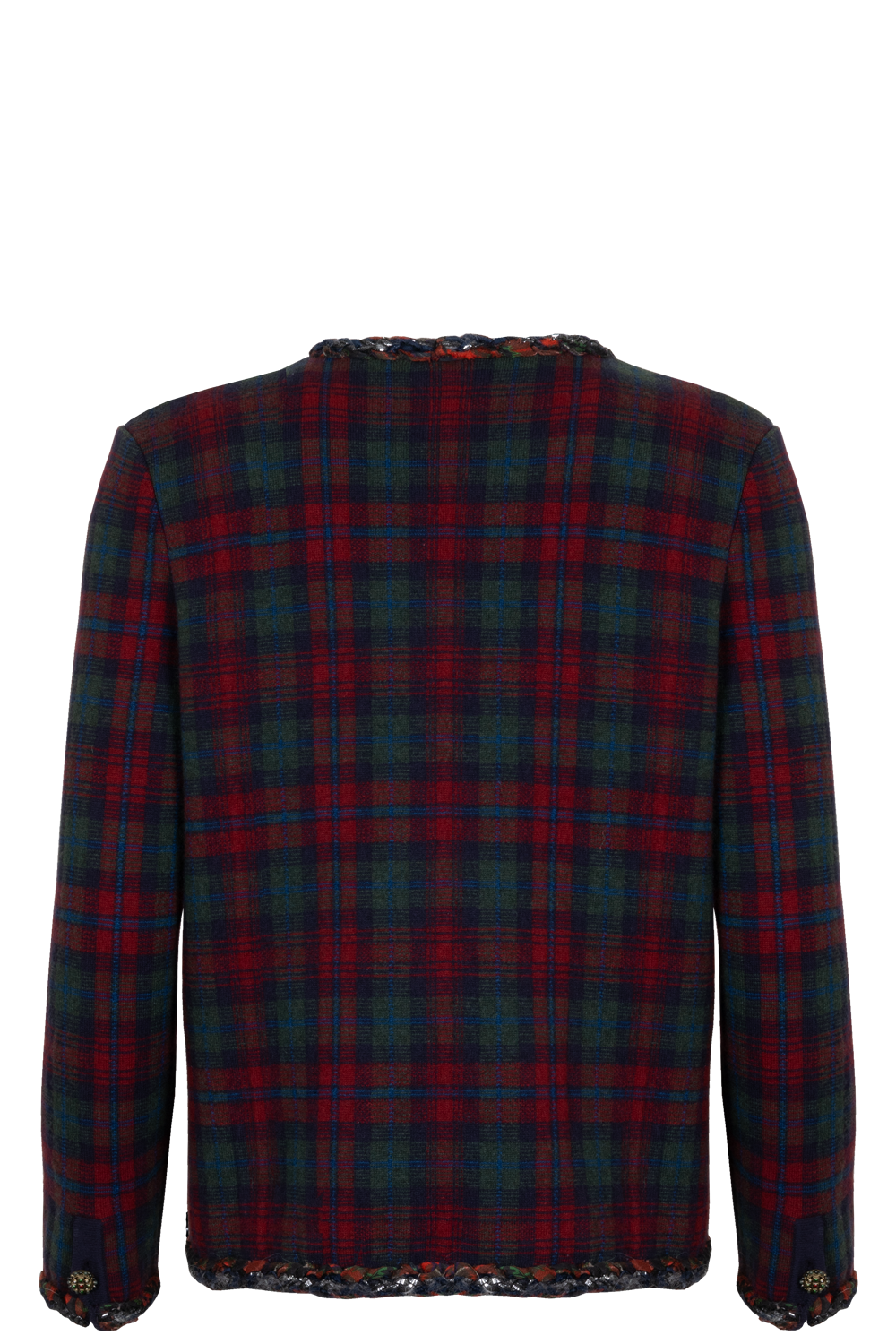 CHANEL Paris Edinburgh Tartan Cashmere Jacket