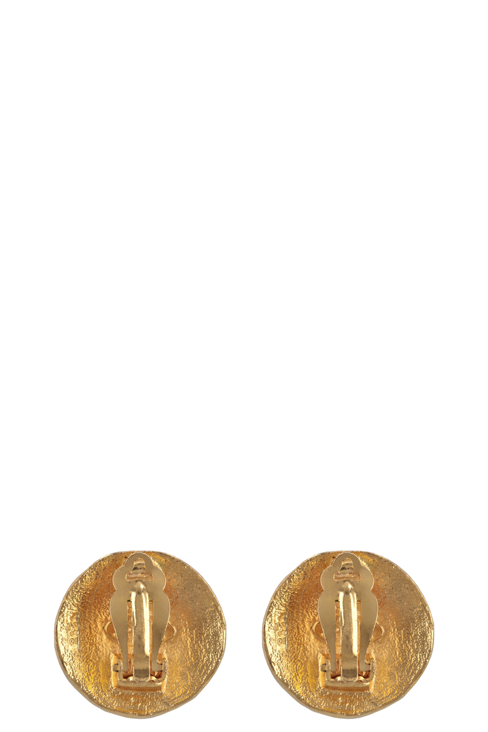 CHANEL Lion Ear Clips Gold