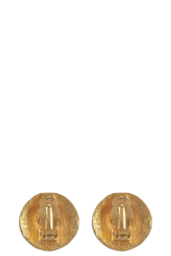 CHANEL Lion Ear Clips Gold