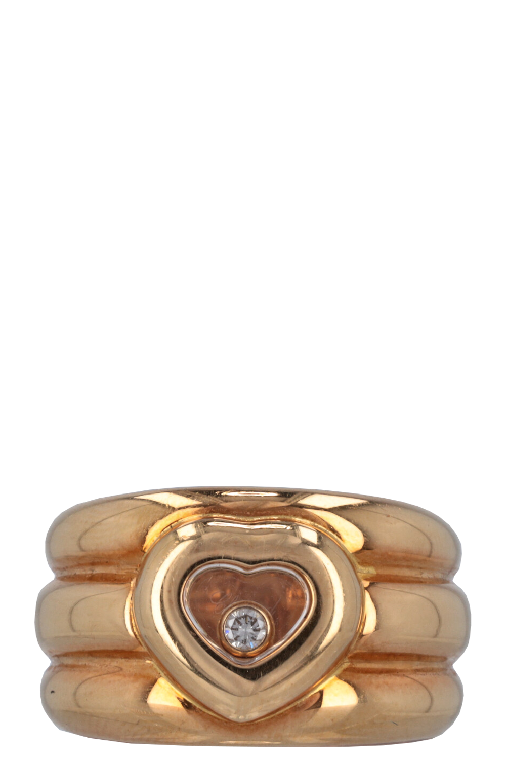 CHOPARD Happy Diamond Heart Ring Yellow Gold