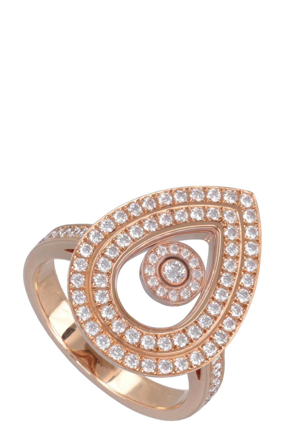 CHOPARD Happy Diamonds Ring 18k Rosegold Diamonds