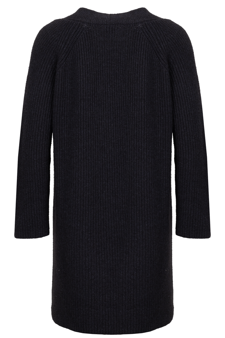 HERMÈS V Neck Knit Dress Grey Yak