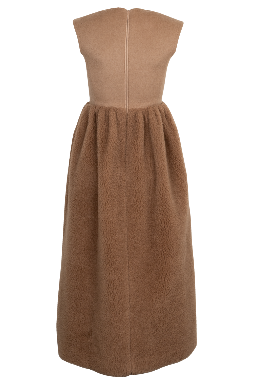 MAX MARA 2022 Mito Teddy Maxi Dress Brown