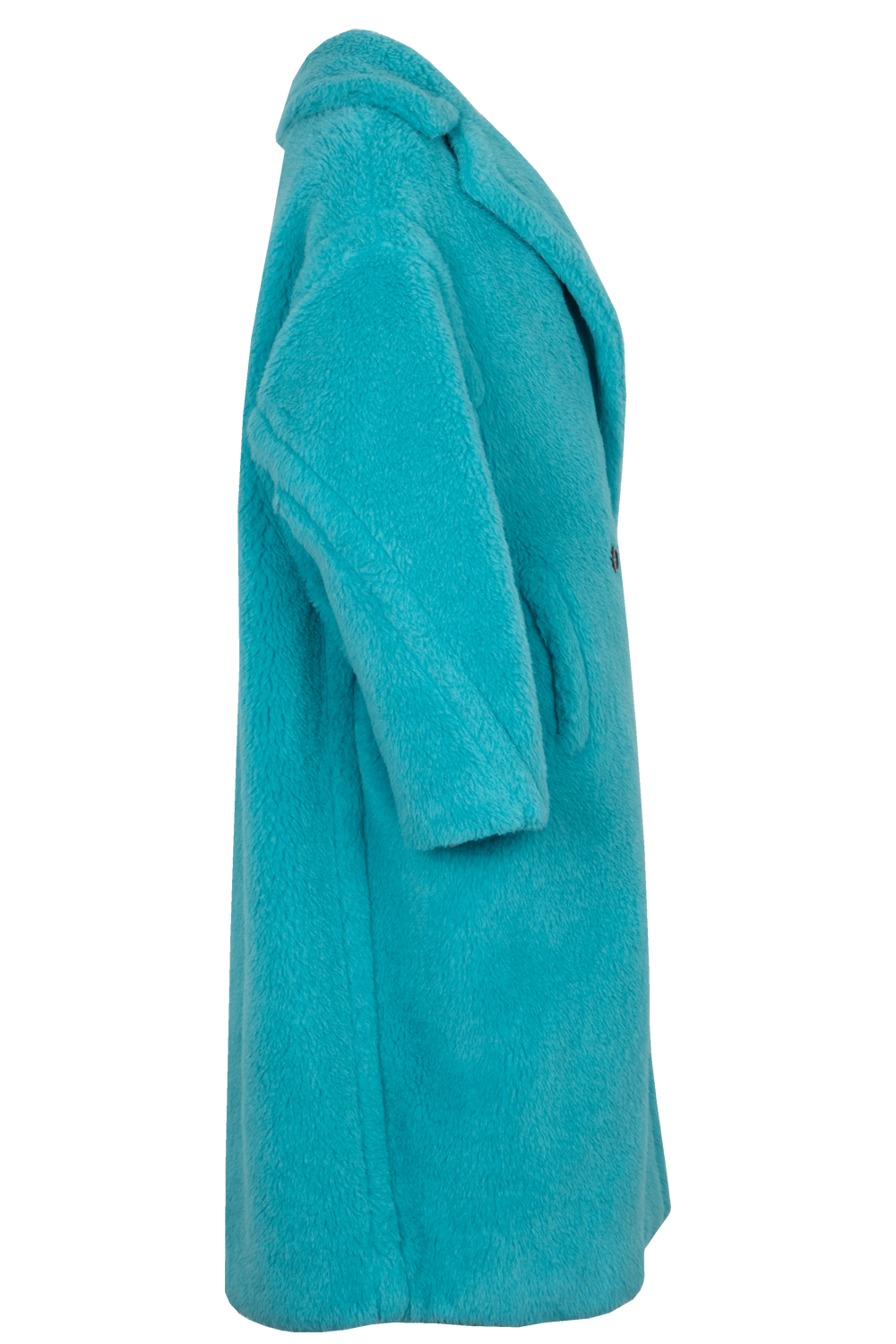 MAX MARA Teddy Bear Icon Coat Turquoise