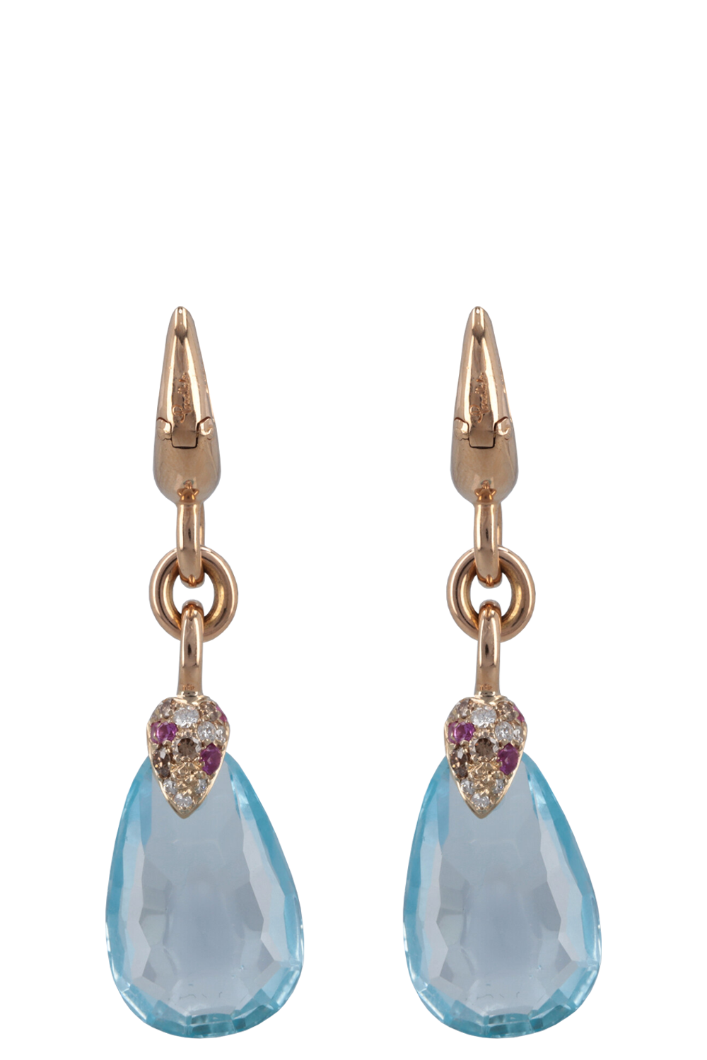 POMELLATO Earrings Pink Saphire und Topaz