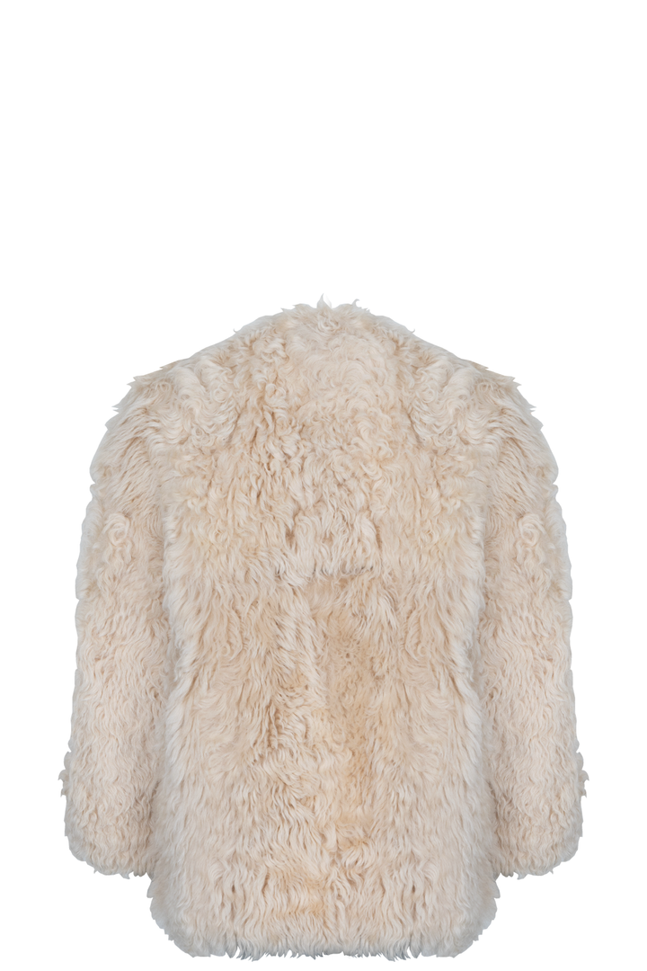 PRADA Coat Shearling Ivory