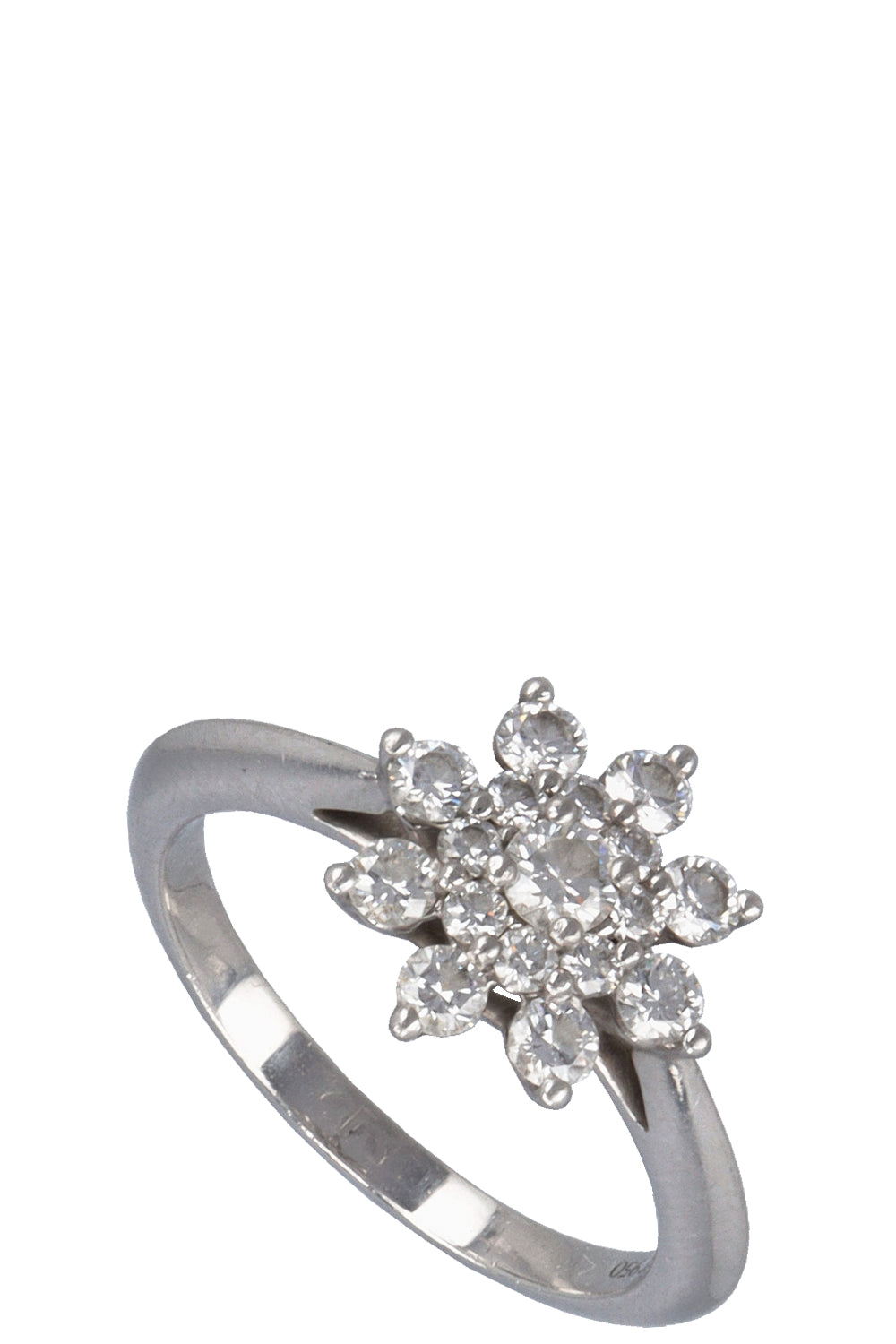 TIFFANY&CO. Flower Ring Diamonds Platin