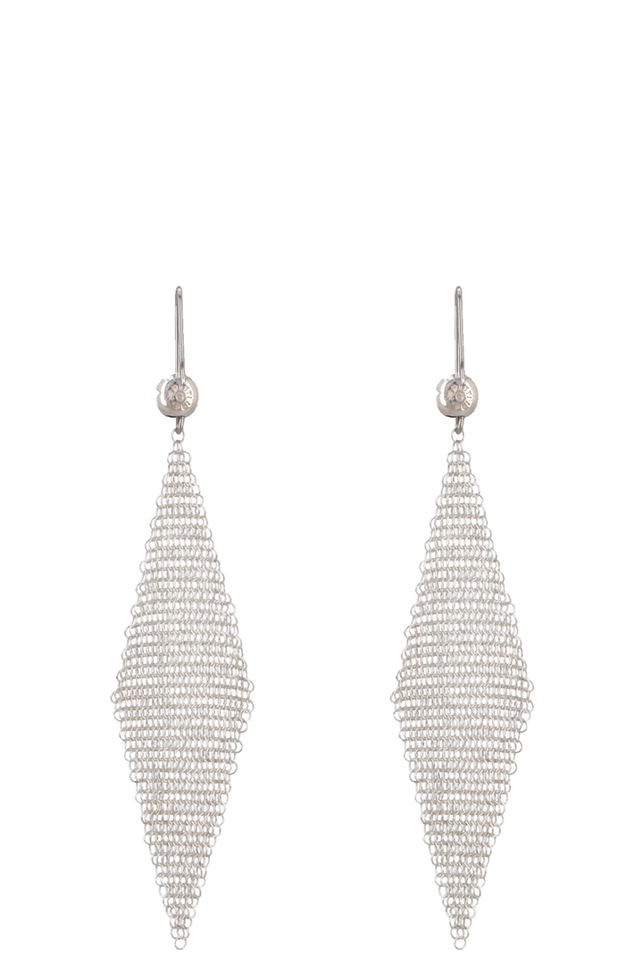 TIFFANY&CO. Mesh Earrings Sterling Silver