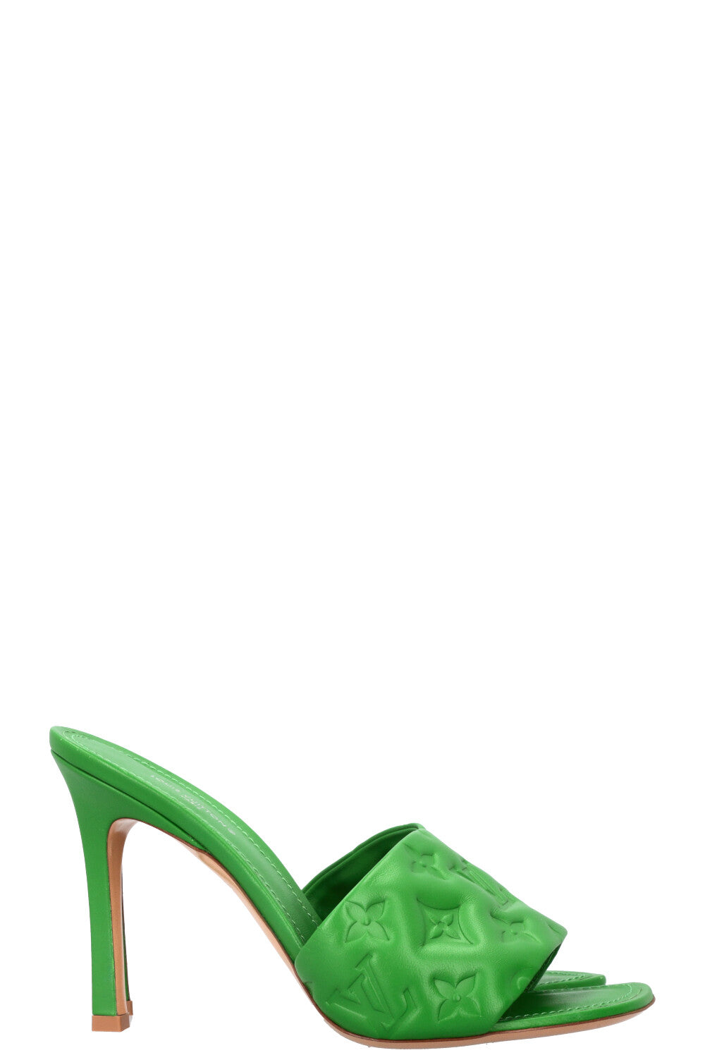 LOUIS VUITTON Revival Heels Green Empreinte Green