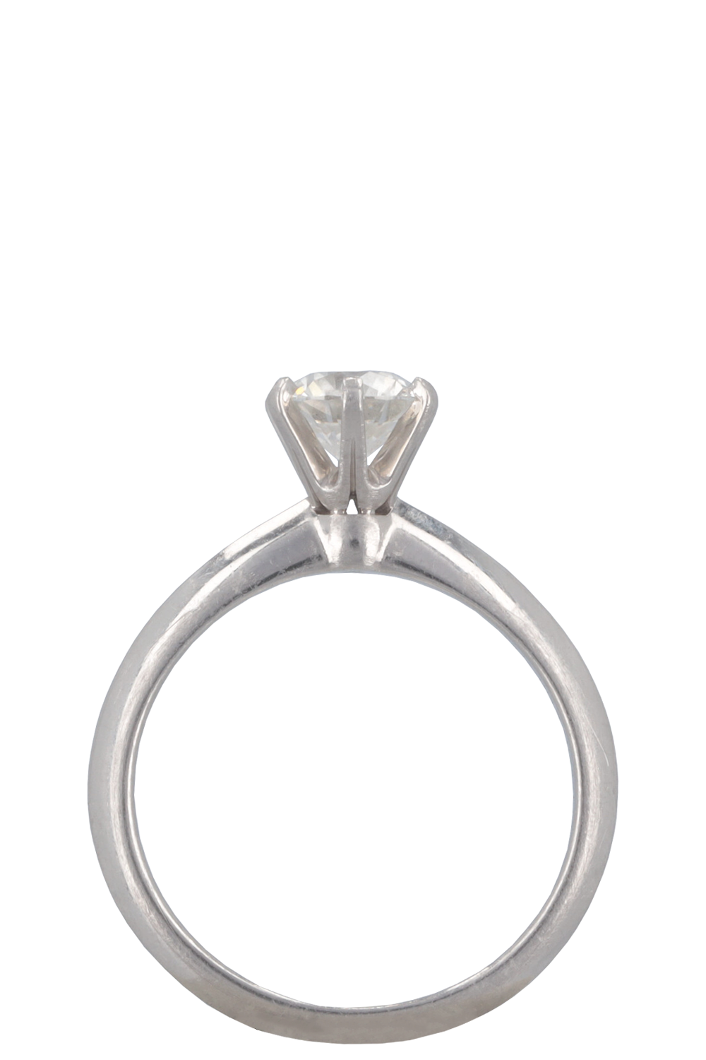 TIFFANY & Co. Solitaire Ring Diamond Platinum