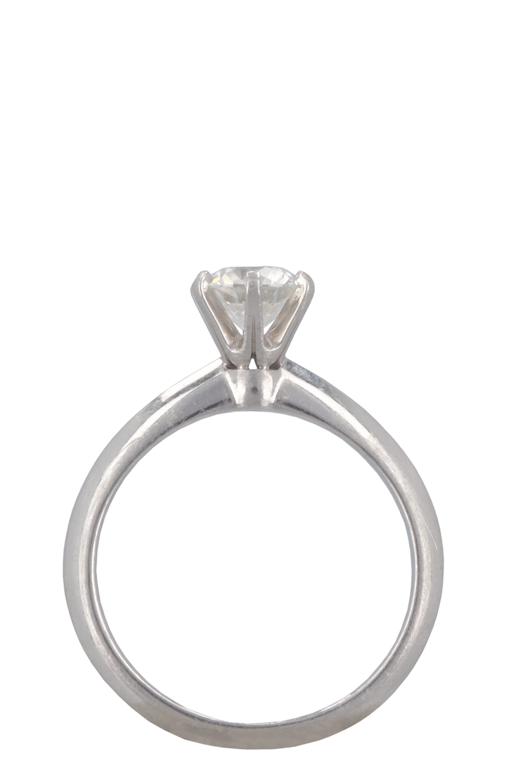 TIFFANY &amp; Co. Bague Solitaire Diamant Platine