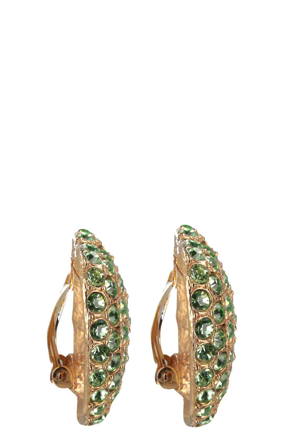 Boucles d'oreilles YSL Vintage Heart Or Vert