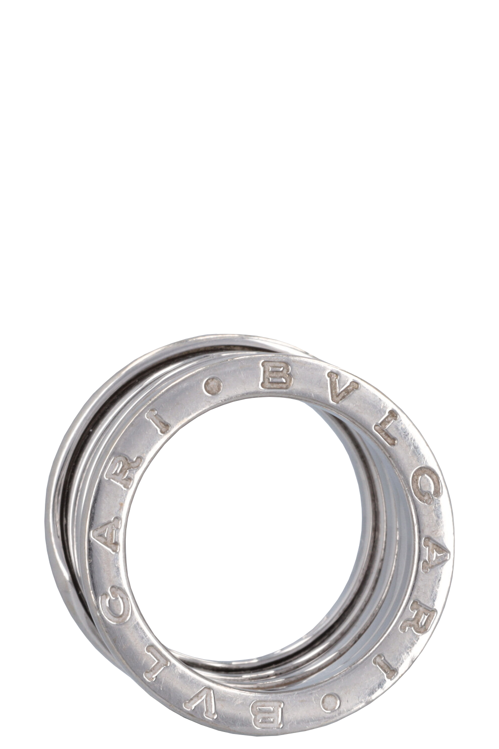 BVLGARI B.Zero 4 Band Ring White Gold