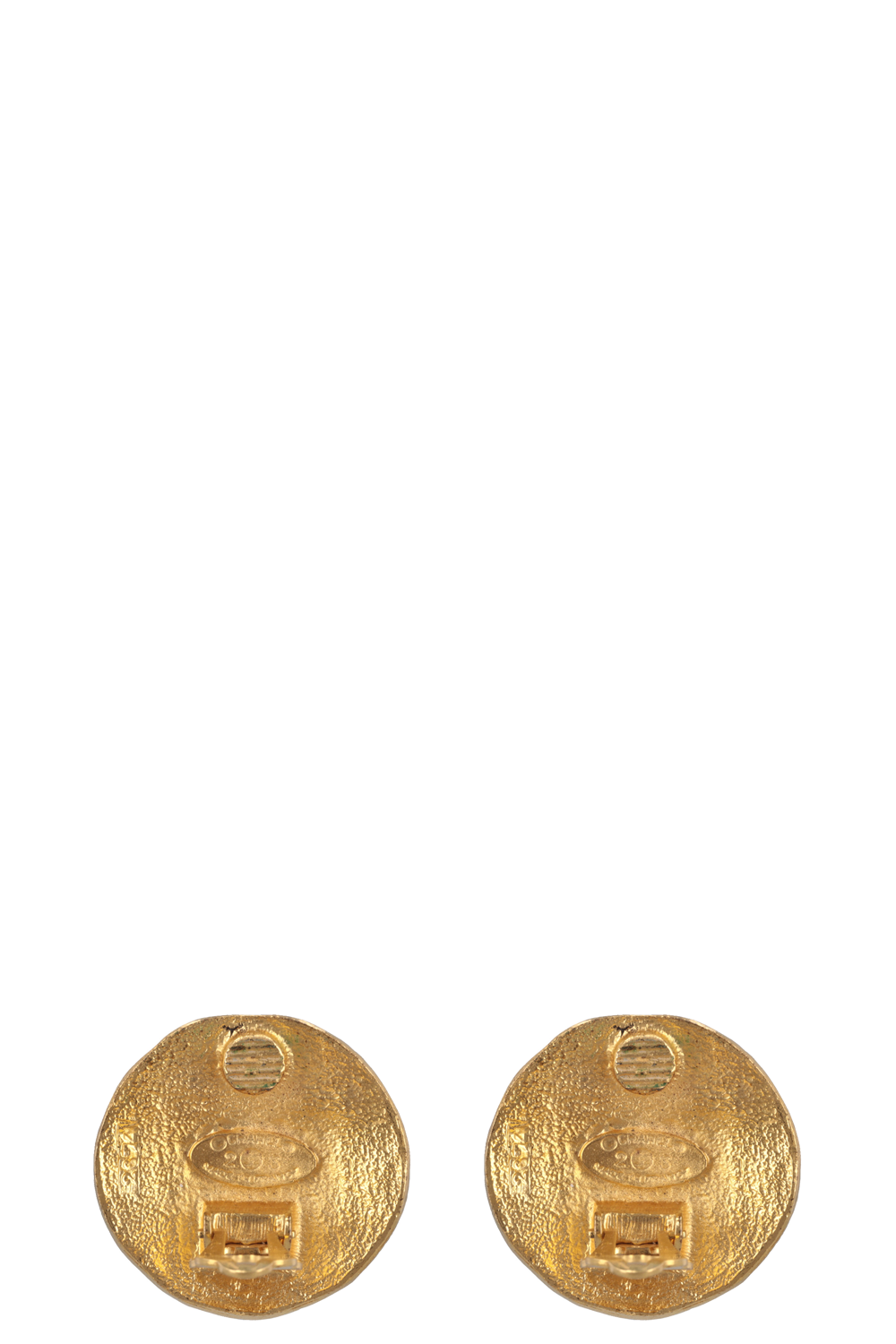 CHANEL Lion Ear Clips Gold