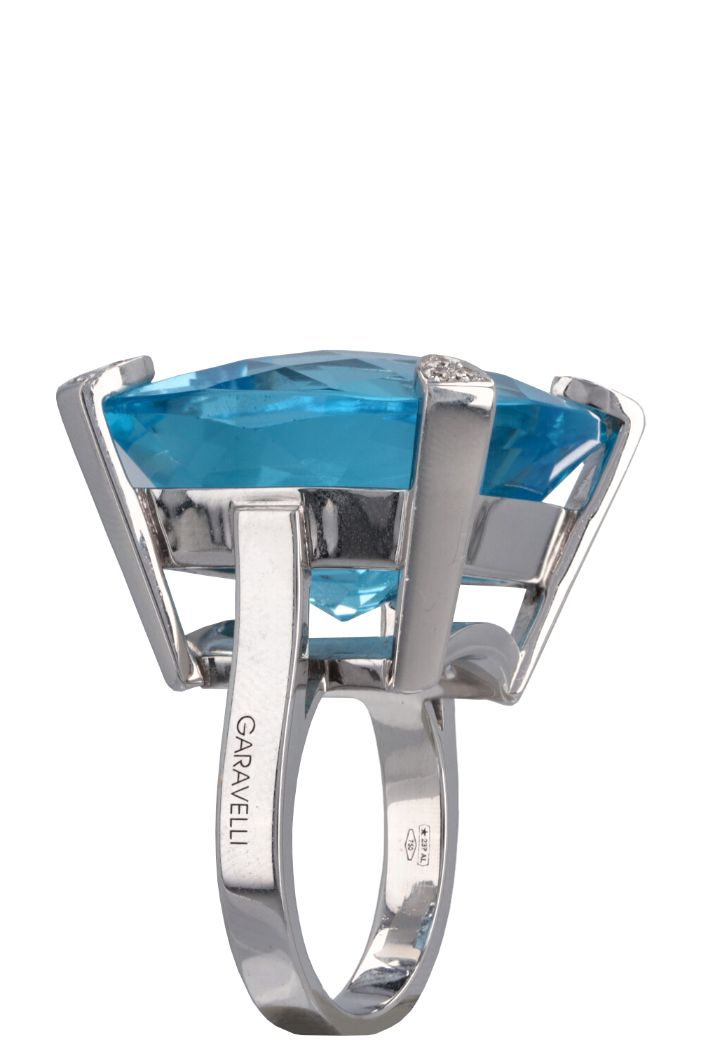 GARAVELLI Ring 18k White Gold Topaz