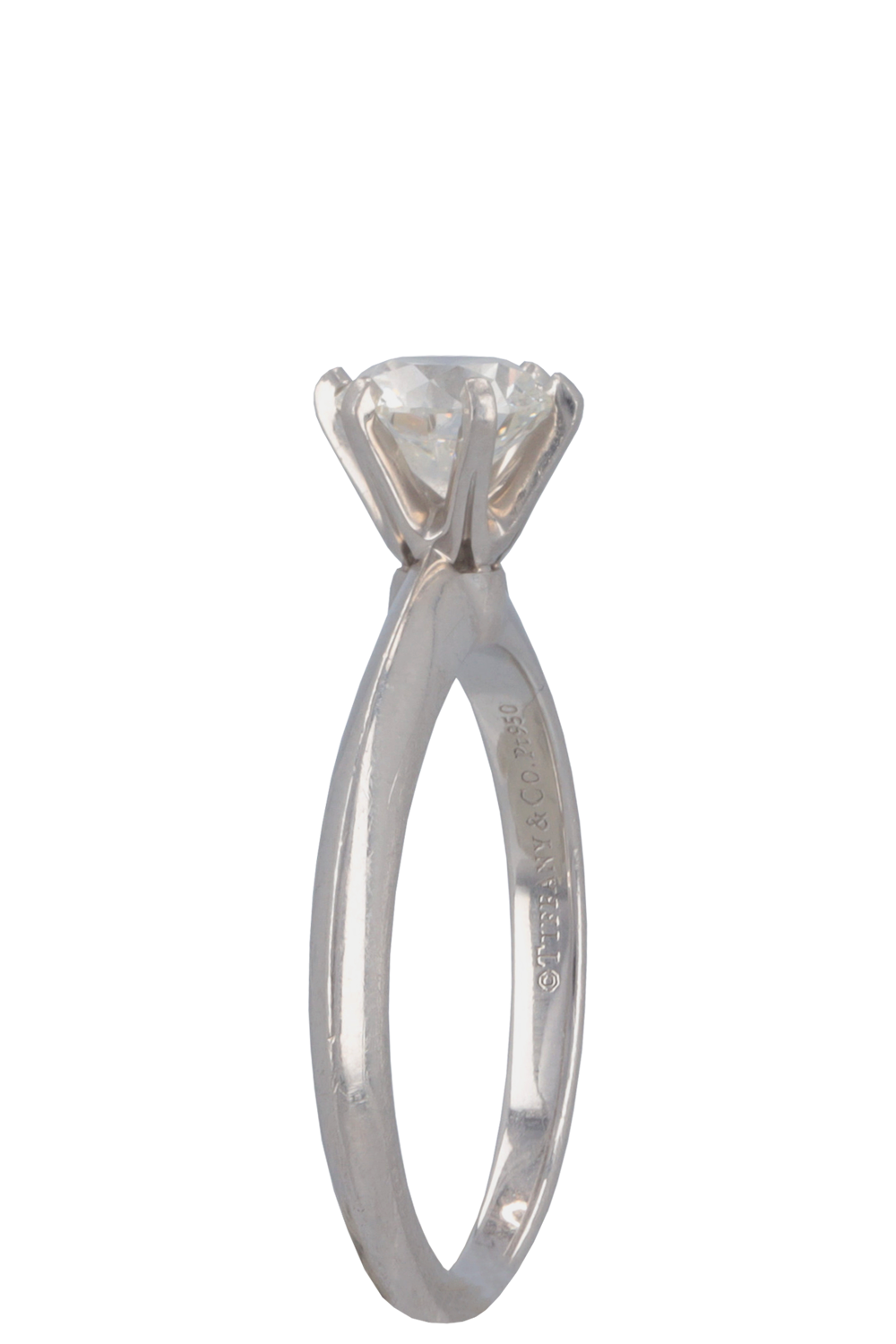 TIFFANY & Co. Solitaire Ring Diamond Platinum