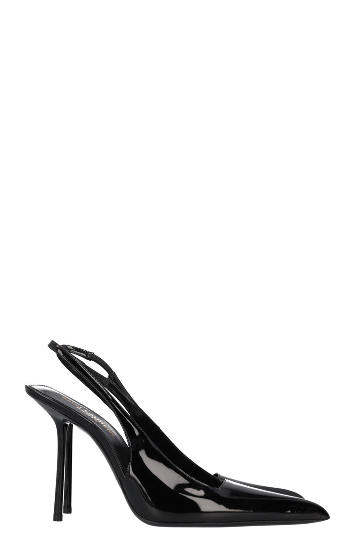 SAINT LAURENT Kiss 105 Heels Black Patent