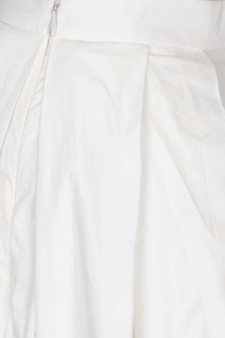 CHIRSTIAN DIOR Toile De Jouy Pleated Skirt White Blue