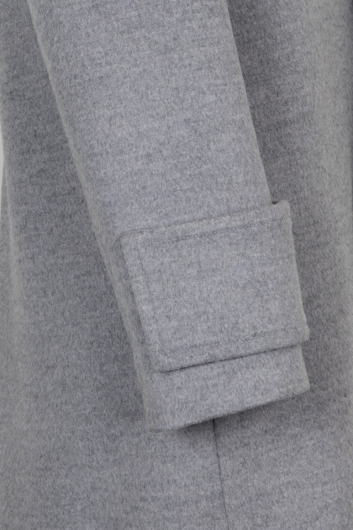 LOEWE Hooded Coat Wool Grey