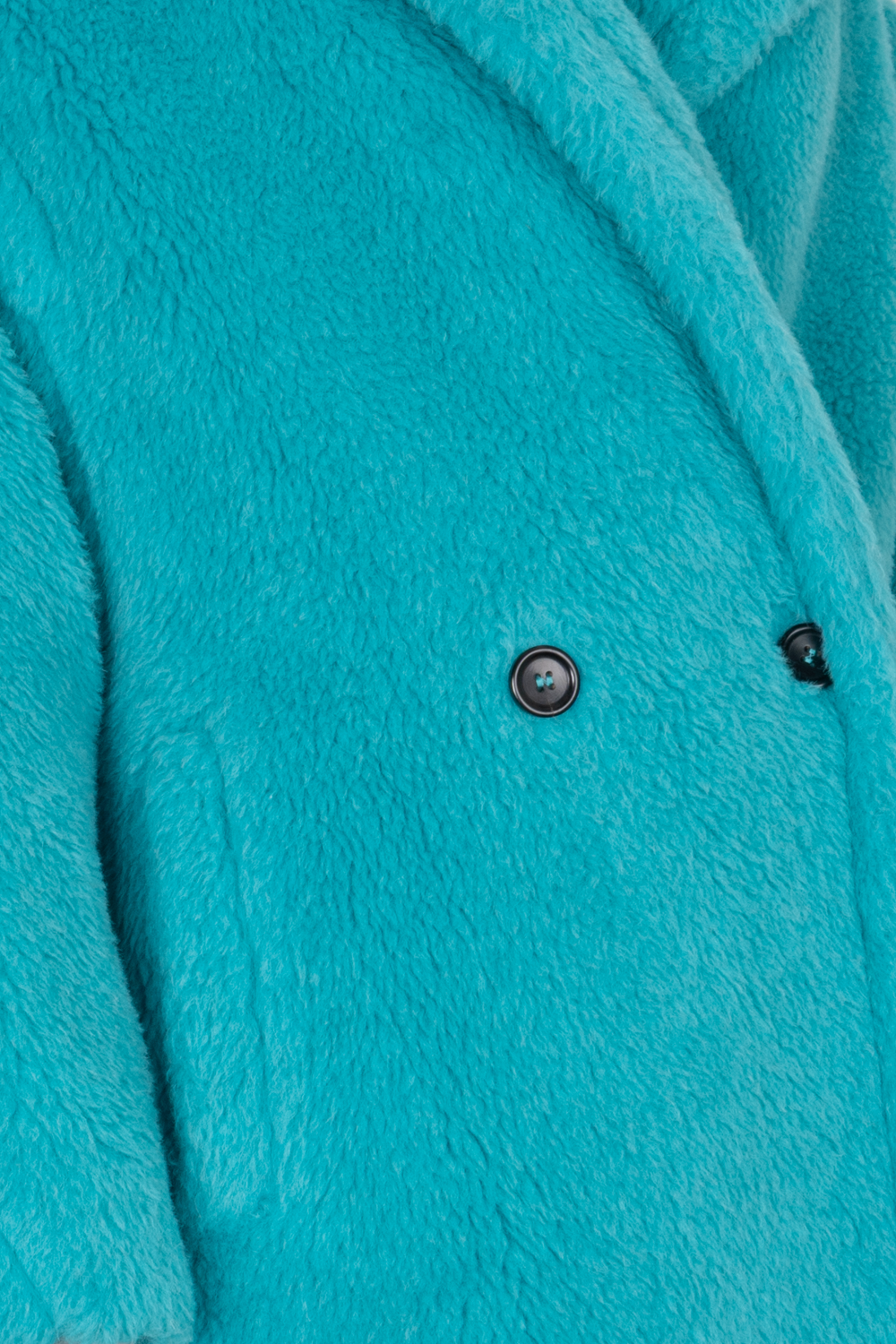 MAX MARA Teddy Bear Icon Coat Turquoise