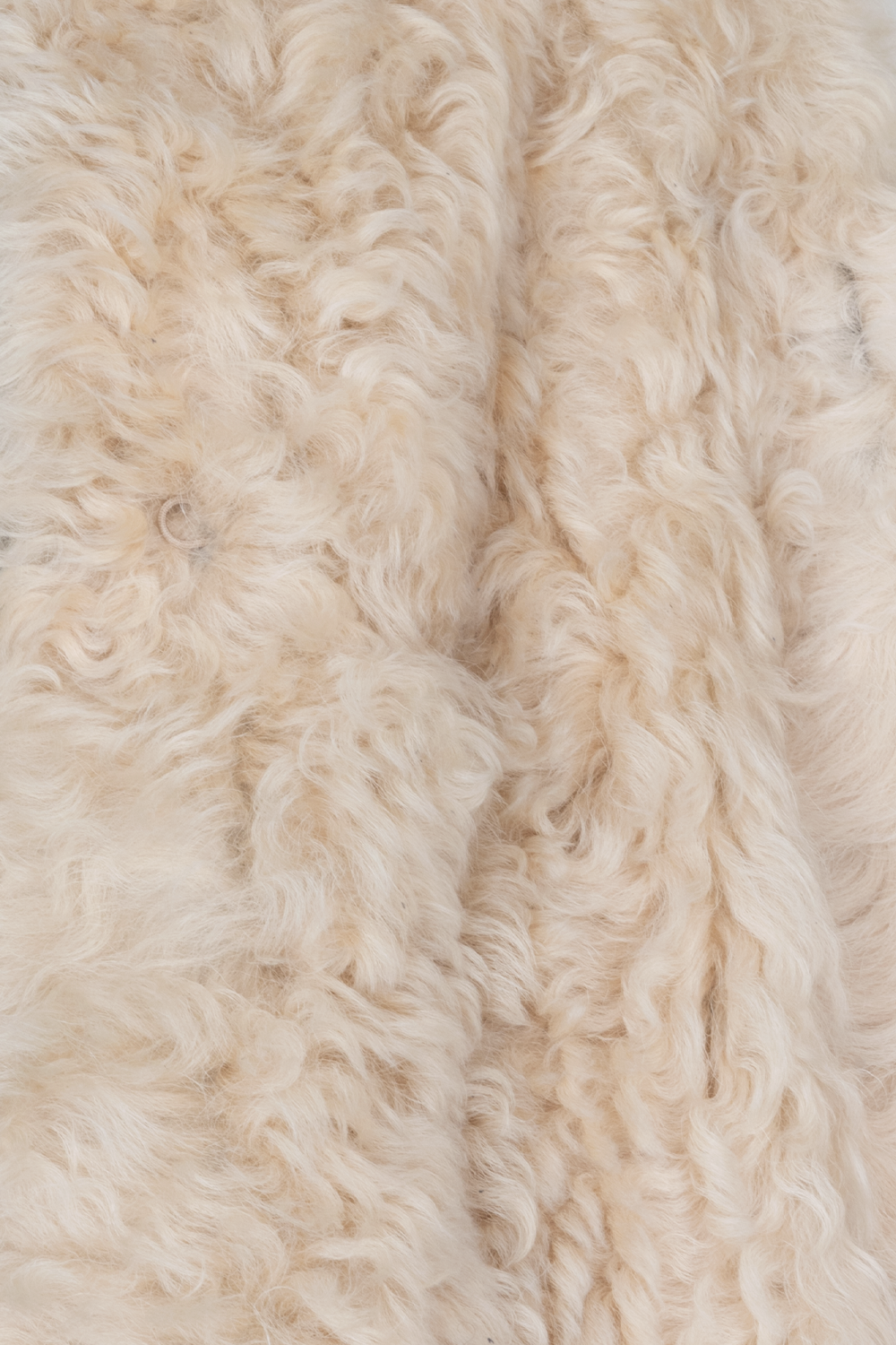 PRADA Coat Shearling Ivory