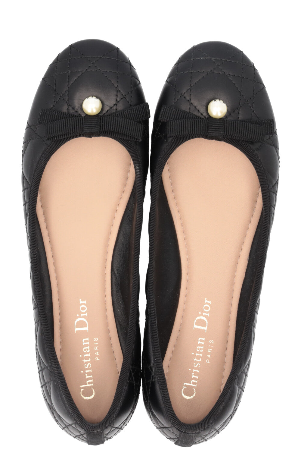 CHRISTIAN DIOR Ballerine Plate Noir