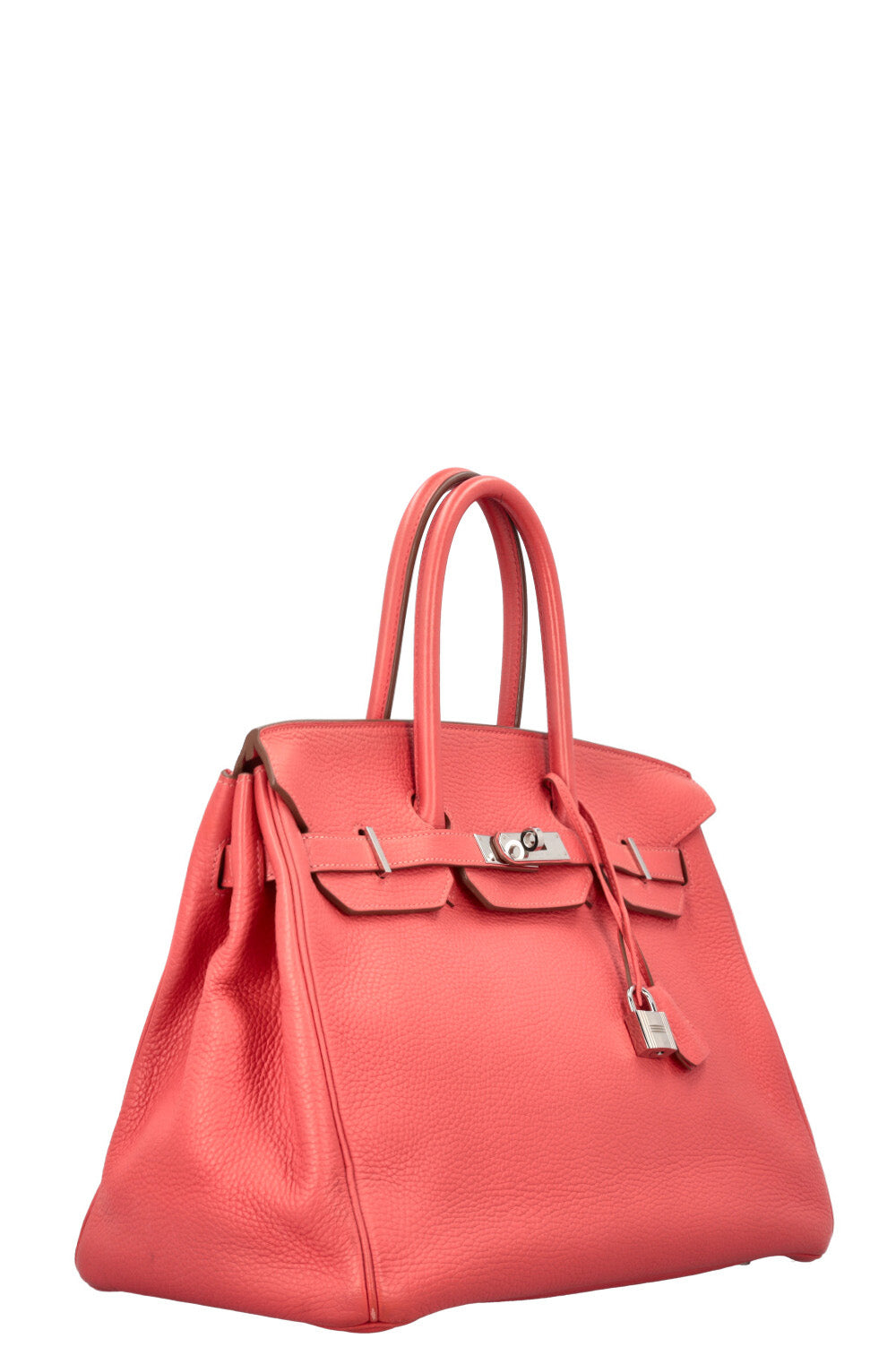 HERMÈS Birkin 35 Clemence Rose Texas