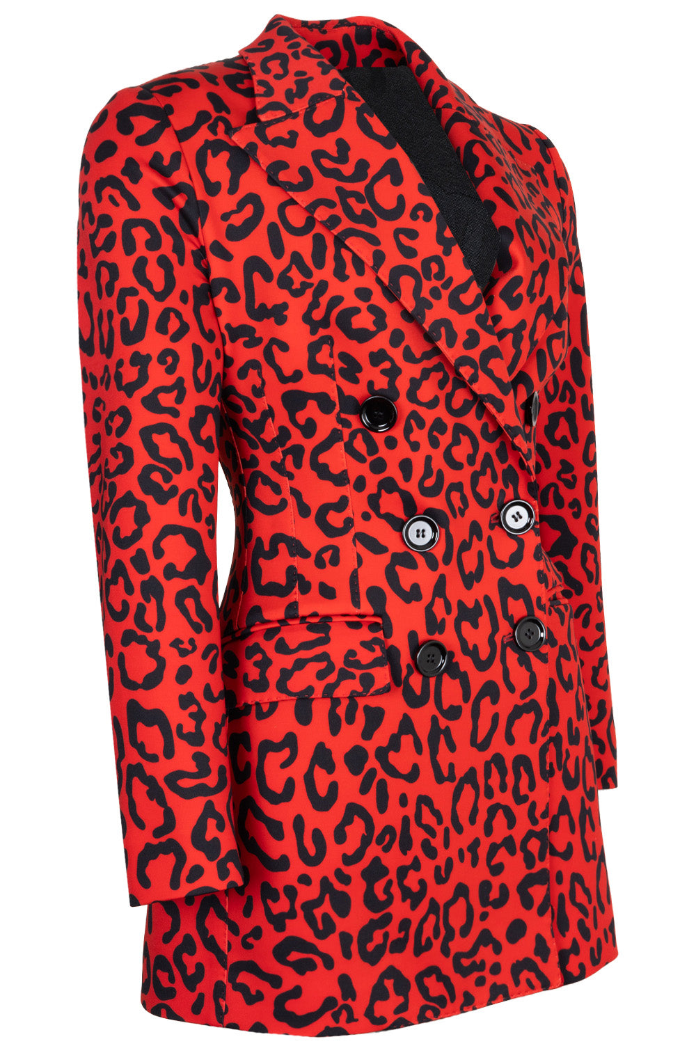 DOCLE&GABBANA Blazer Cheetah Red Black