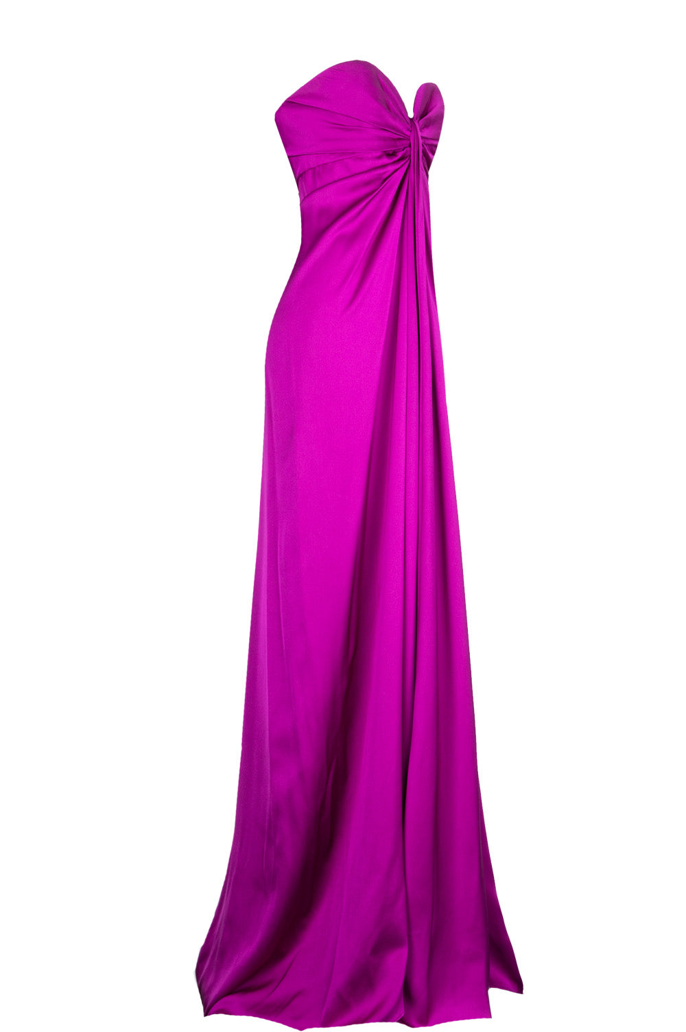 YSL Edition Soir Dress Silk Purple