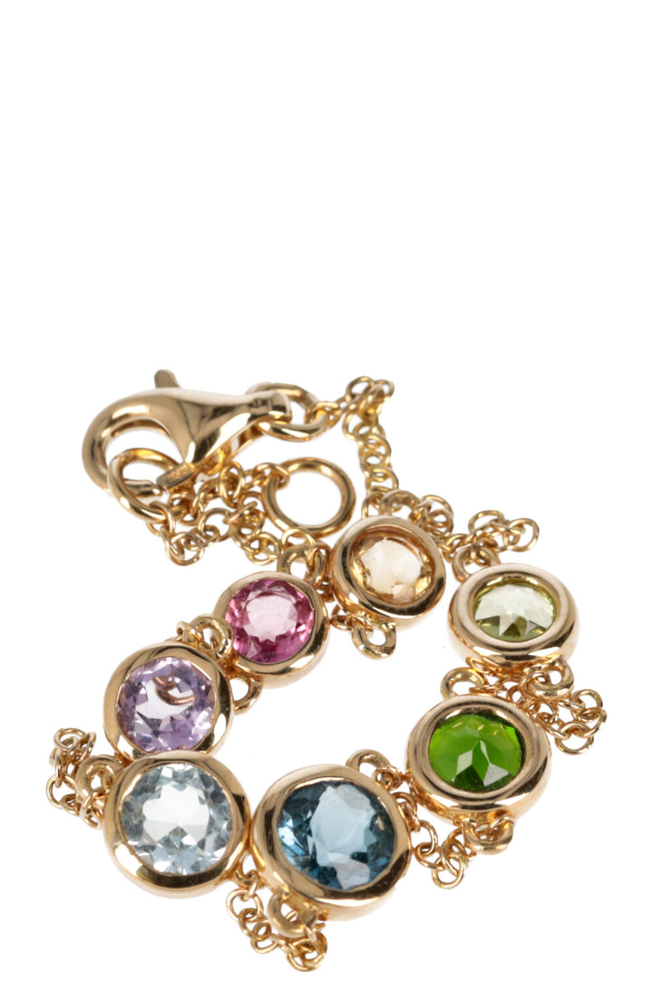 SHAY Rainbow Bracelet 18kt Yellow Gold Sapphire Multicolor