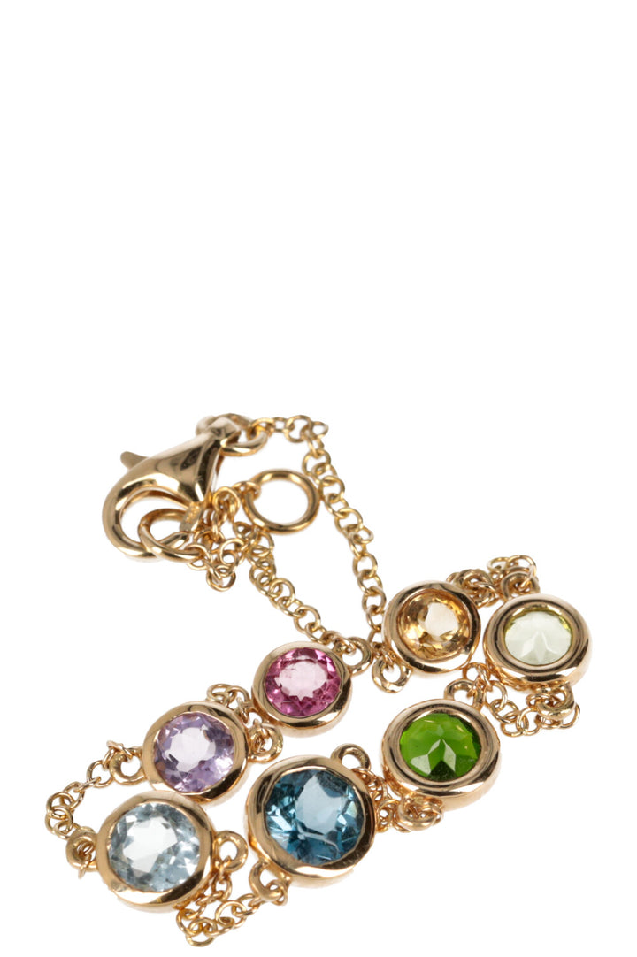 SHAY Rainbow Bracelet 18kt Yellow Gold Sapphire Multicolor