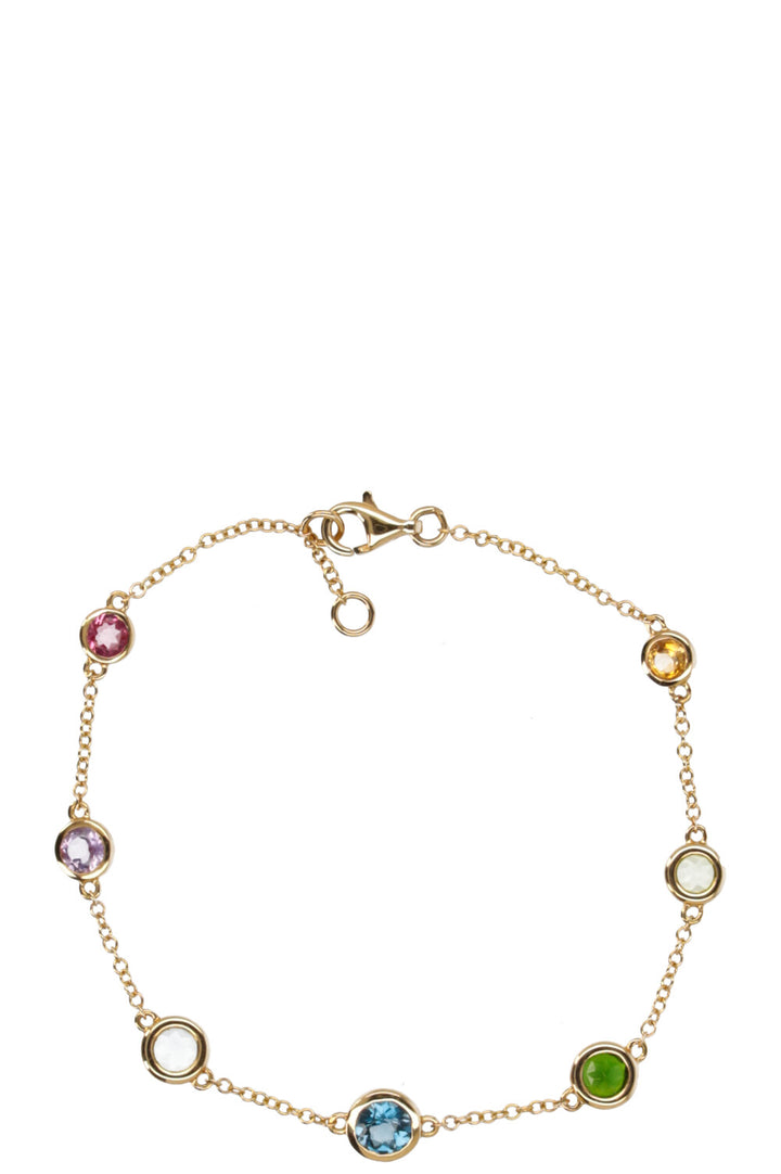 SHAY Rainbow Bracelet 18kt Yellow Gold Sapphire Multicolor