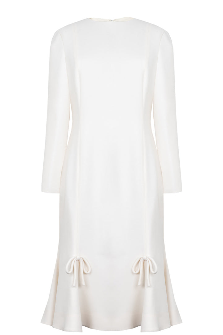 VALENTINO Bow Dress Off-White