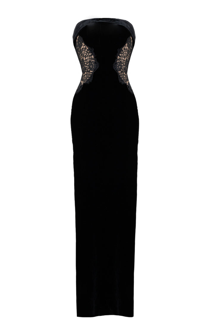 TOM FORD Dress Velvet Lace Black