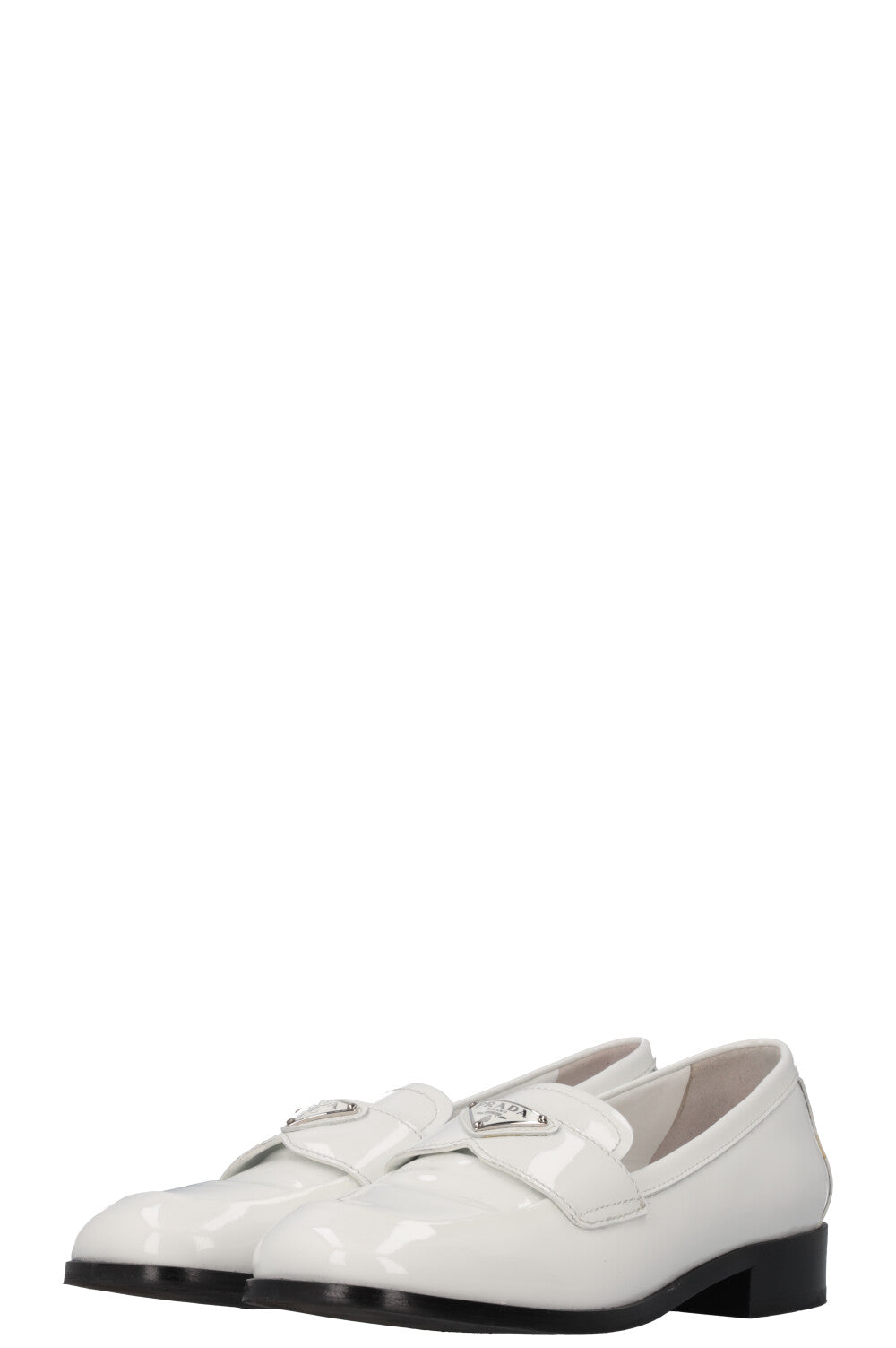 PRADA Loafers Patent White