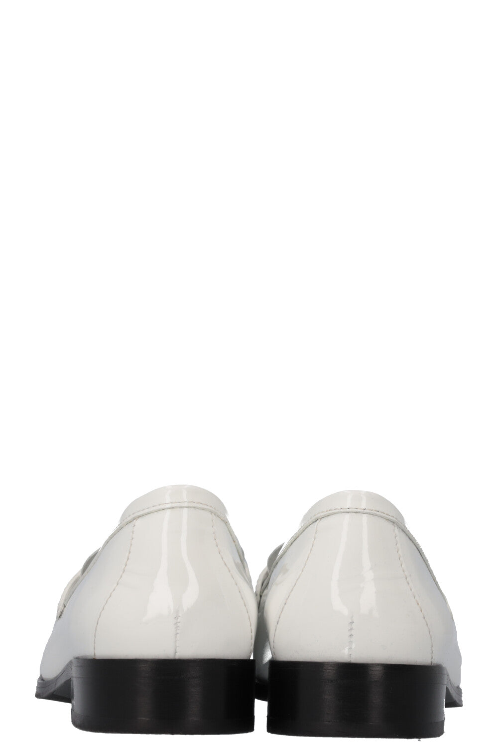 PRADA Mocassins Vernis Blanc