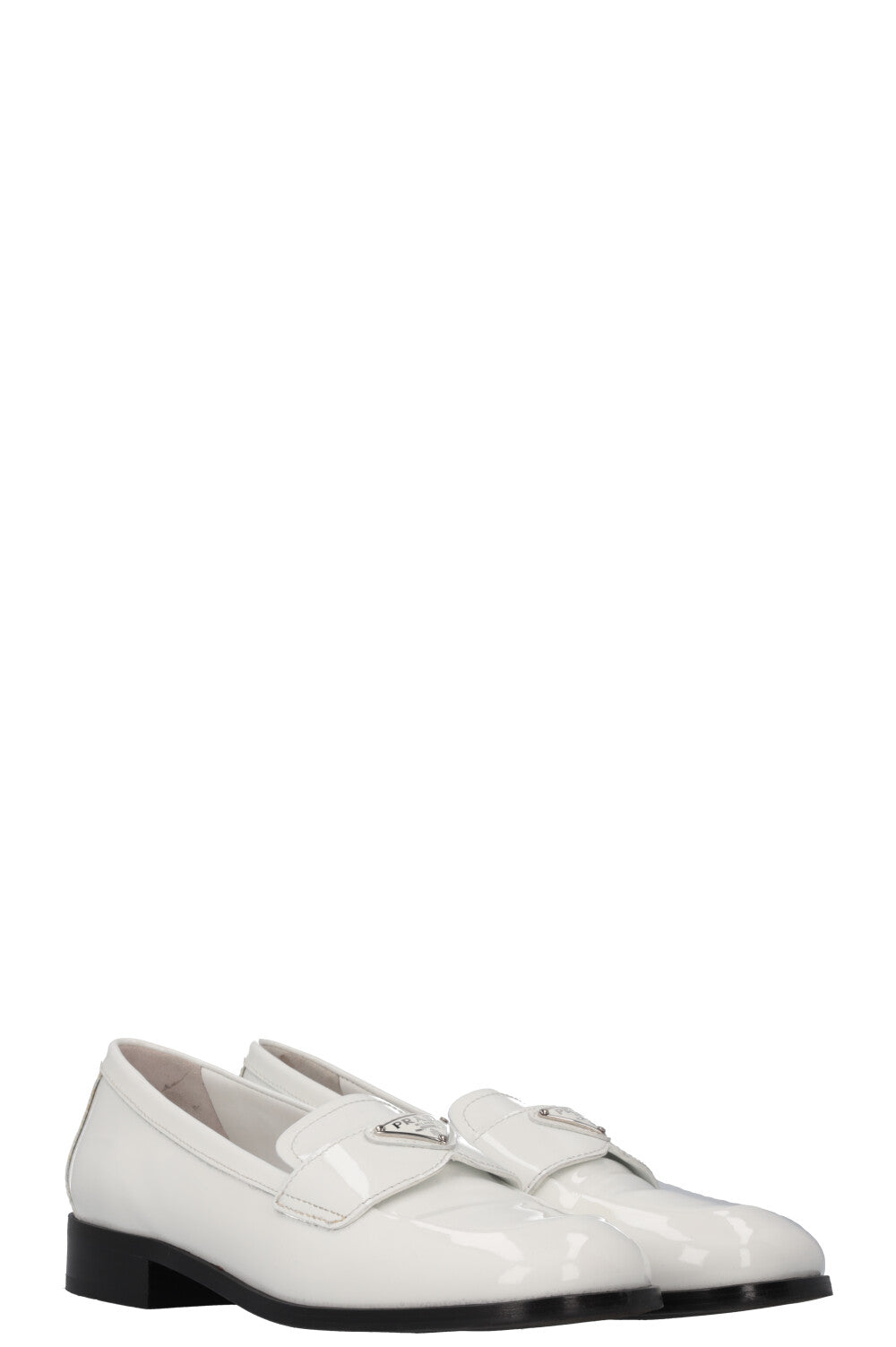 PRADA Loafers Patent White