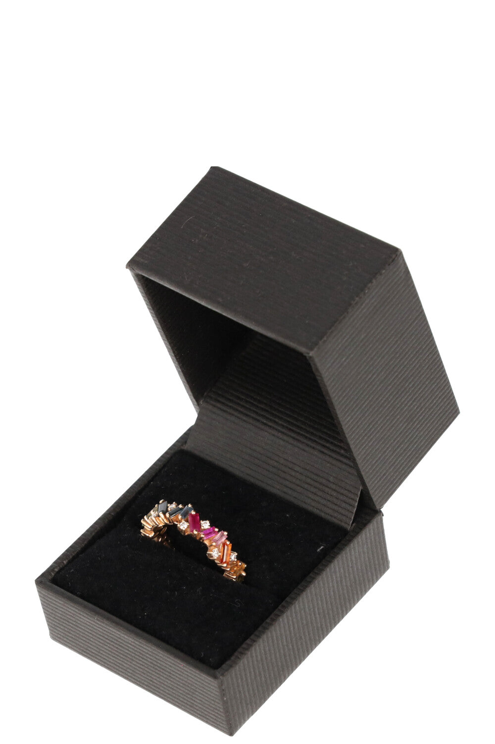 SUZANNE KALAN Bague Frenzy arc-en-ciel 18 carats