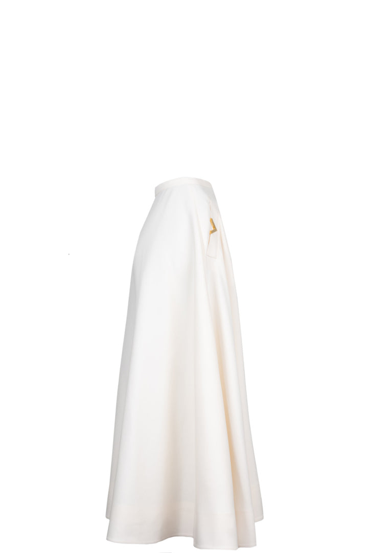 VALENTINO V Logo Skirt Ivory