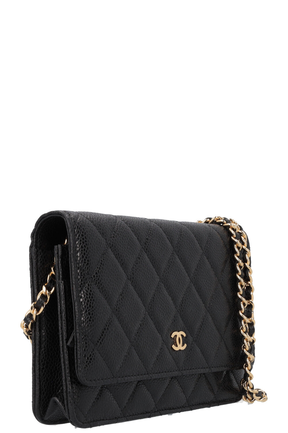 CHANEL WOC Quilted Caviar Black