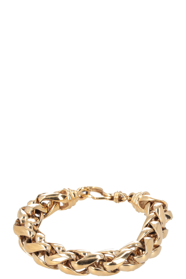 CHRISTIAN DIOR Chain Link Bracelet Gold