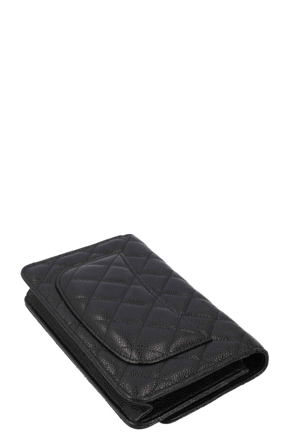 CHANEL WOC Quilted Caviar Black