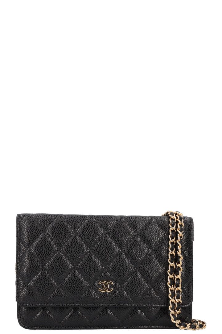 CHANEL WOC Quilted Caviar Black