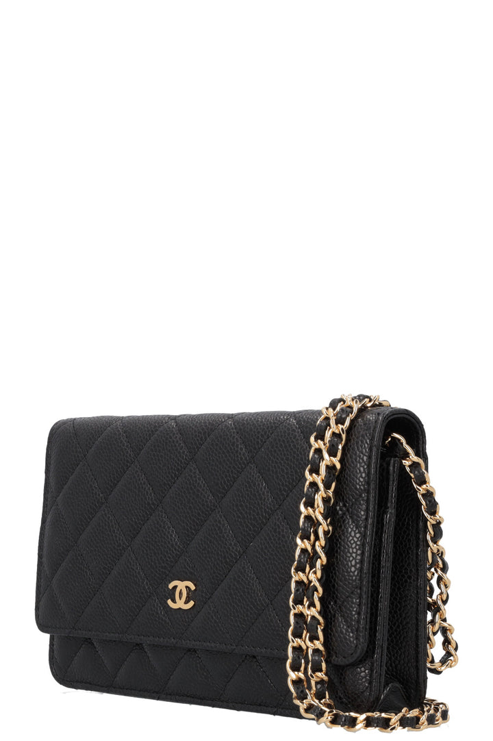 CHANEL WOC Quilted Caviar Black