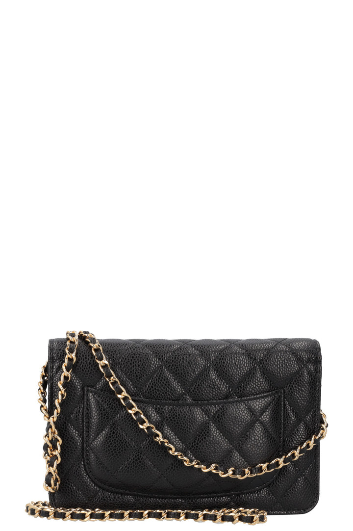 CHANEL WOC Quilted Caviar Black