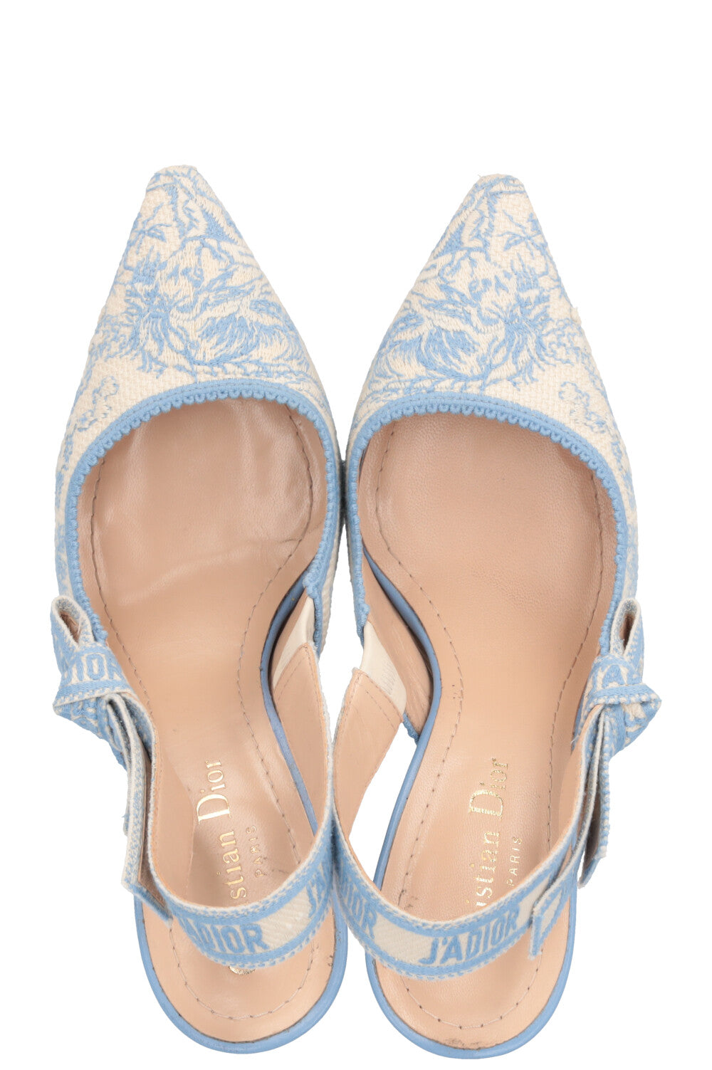 CHRISTIAN DIOR J`Adior Slingback Talons Bleu Ivoire